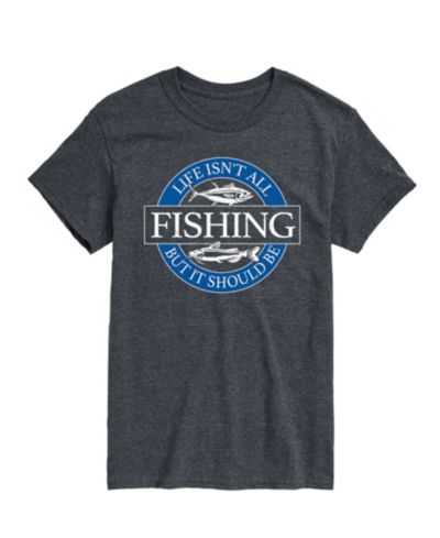 AIRWAVES Men's Life Isn't All Fishing Short Sleeve T-Shirt