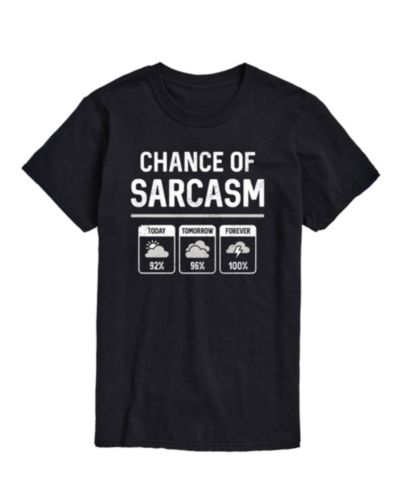 AIRWAVES Men's Chance of Sarcasm Short Sleeve T-Shirt