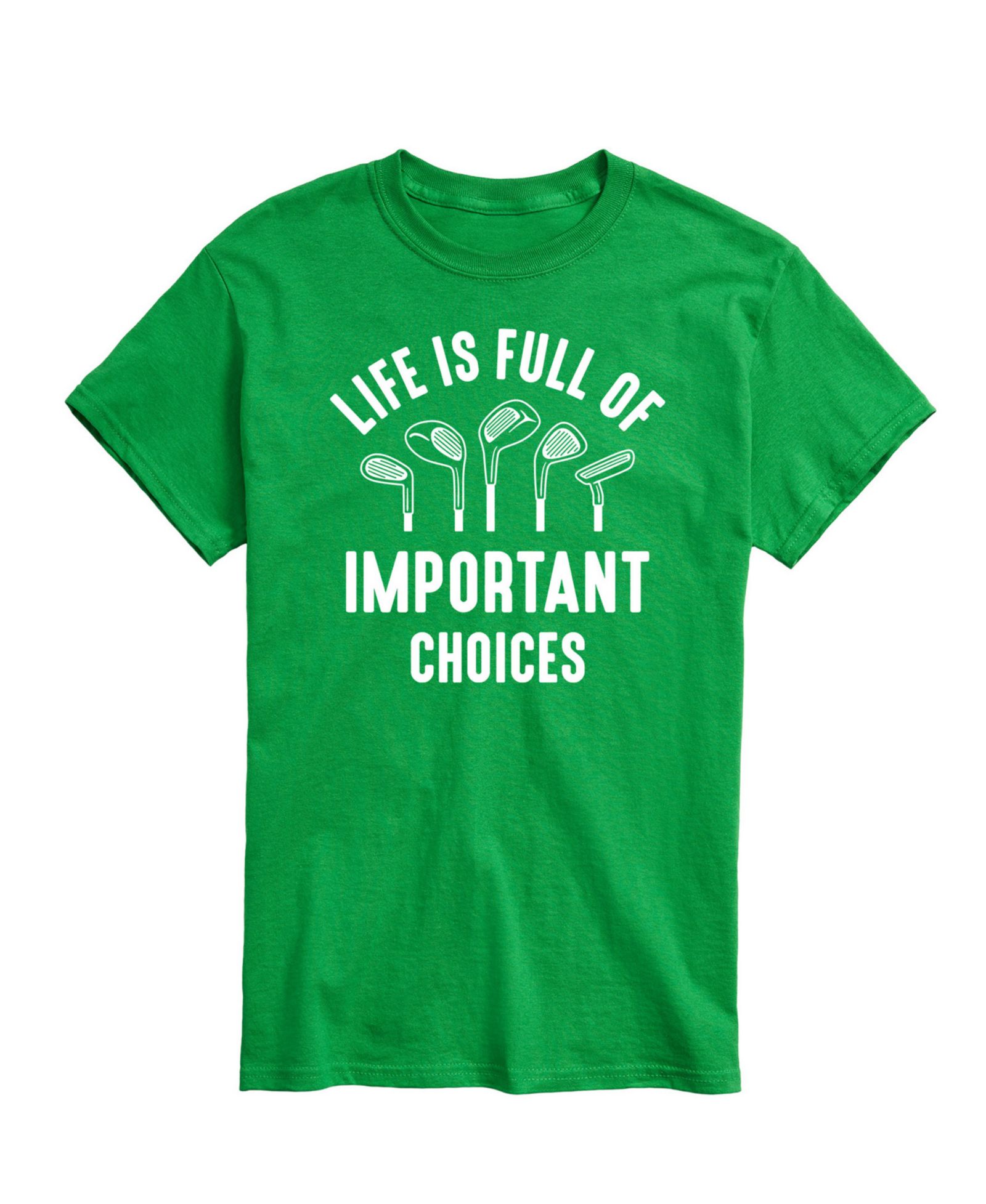 AIRWAVES Men's Life Is Full of Important Choices Golf Short Sleeve T-Shirt
