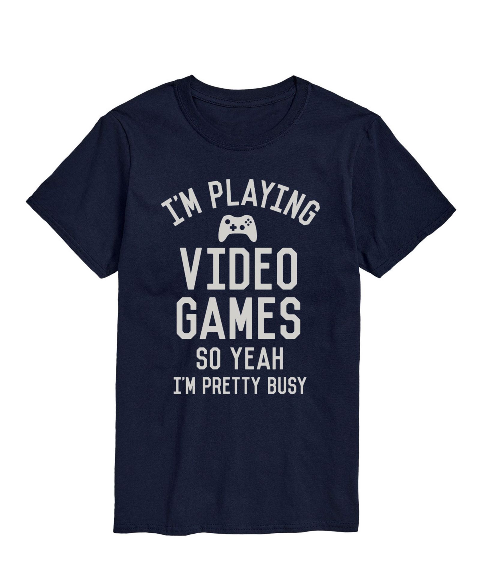 AIRWAVES Men's Playing Video Games So Ya I'm Busy Short Sleeve T-Shirt
