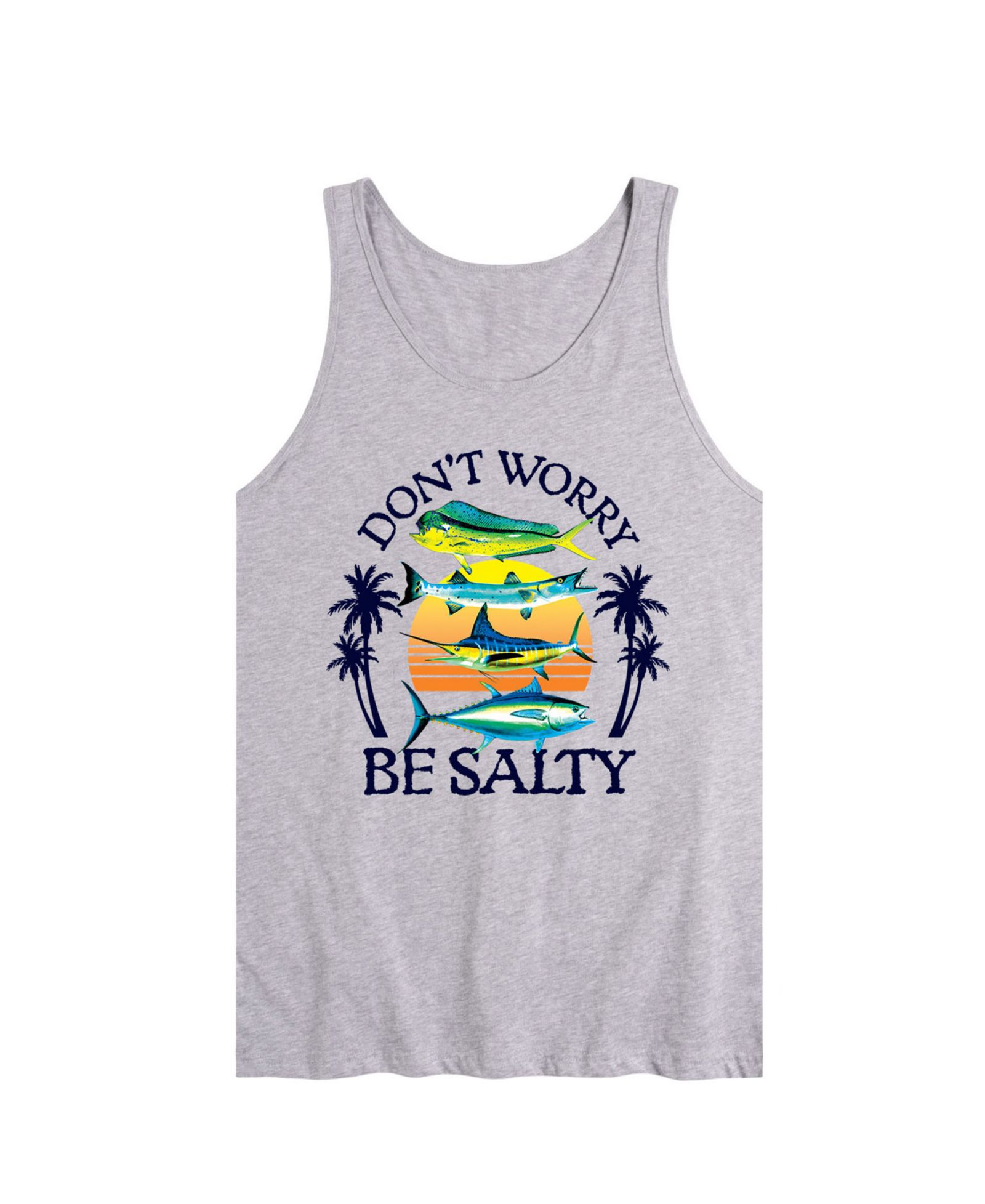 AIRWAVES Men's Don't Worry Be Salty Sleeveless Tank Top