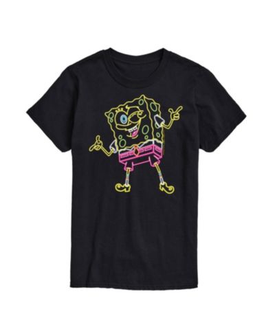AIRWAVES Men's SpongeBob SquarePants Neon SpongeBob Short Sleeve T-Shirt