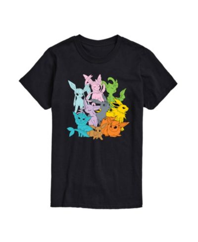 AIRWAVES Men's Pokémon Character Group Short Sleeve T-Shirt