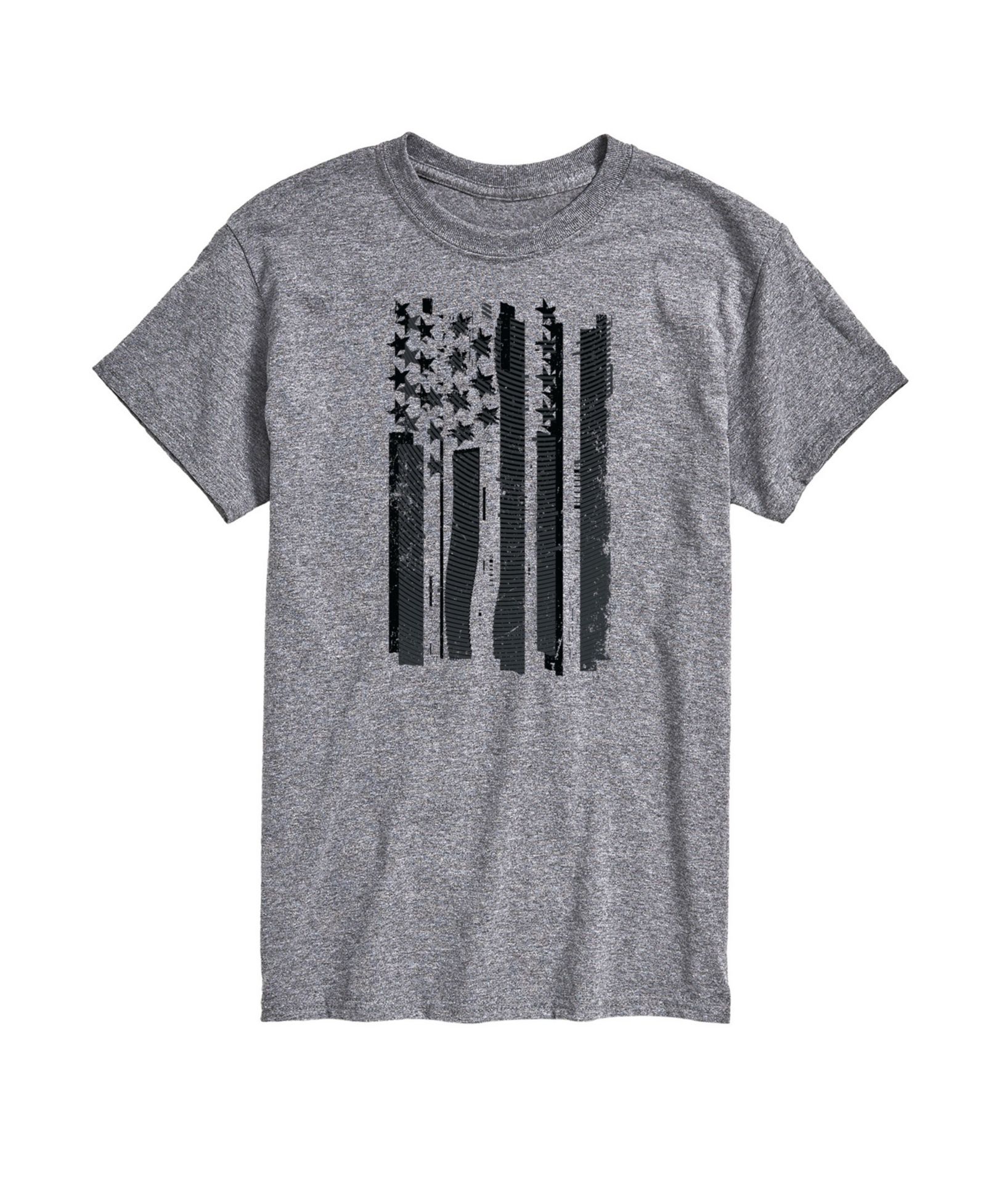 AIRWAVES Men's Glitch American Flag Short Sleeve T-Shirt