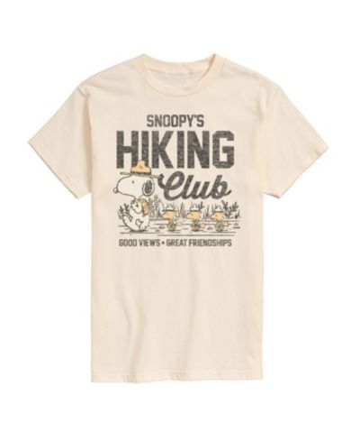 AIRWAVES Men's Peanuts Snoopy Hiking Club Short Sleeve T-Shirt