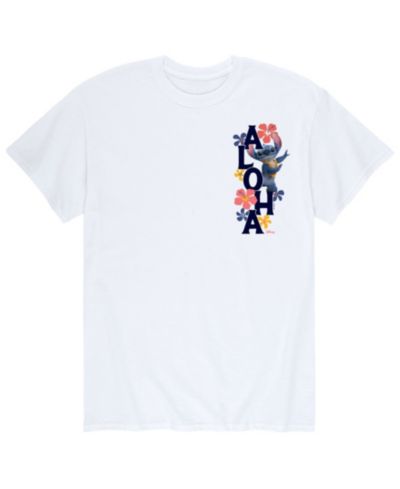 AIRWAVES Men's Lilo and Stitch Live Action Aloha Short Sleeve T-Shirt