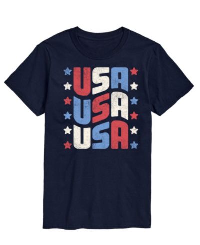 AIRWAVES Men's Fourth of July USA Short Sleeve T-Shirt