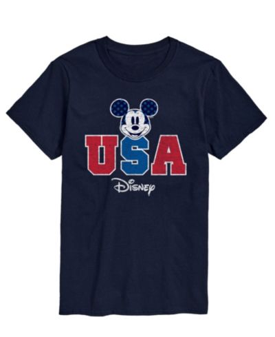 AIRWAVES Men's Disney Mickey Mouse USA Short Sleeve T-Shirt