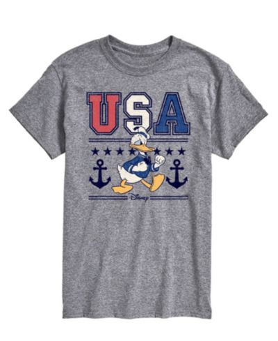 AIRWAVES Men's Disney Donald Duck USA Short Sleeve T-Shirt