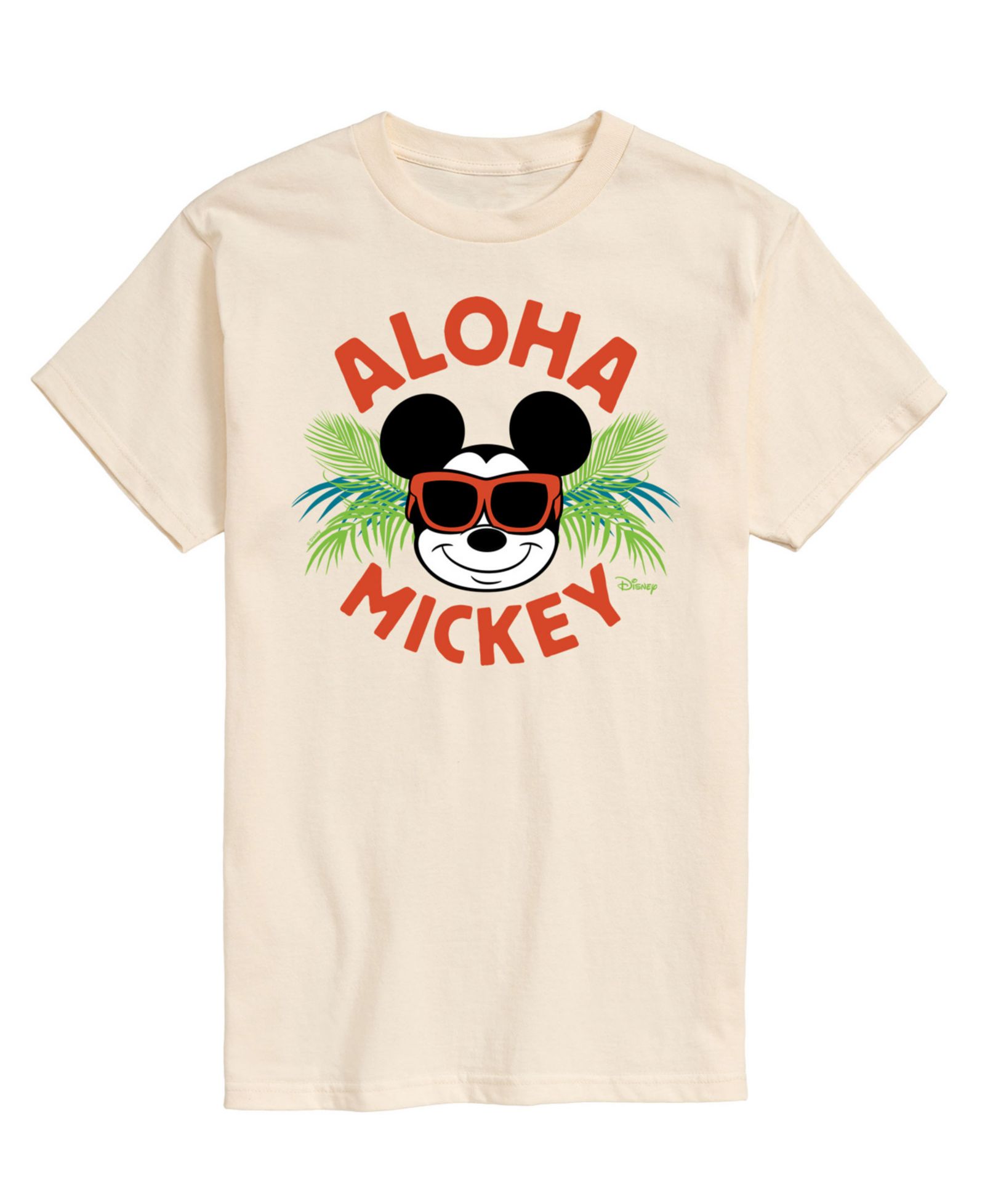 AIRWAVES Men's Disney Aloha Mickey Summer Short Sleeve T-Shirt