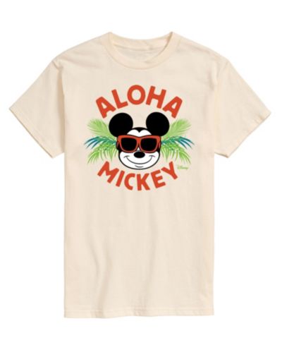 AIRWAVES Men's Disney Aloha Mickey Summer Short Sleeve T-Shirt