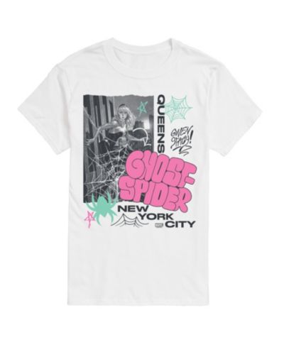 AIRWAVES Men's Marvel Ghost Spider Queens Short Sleeve T-Shirt