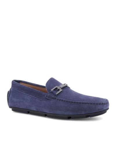 Light blue suede