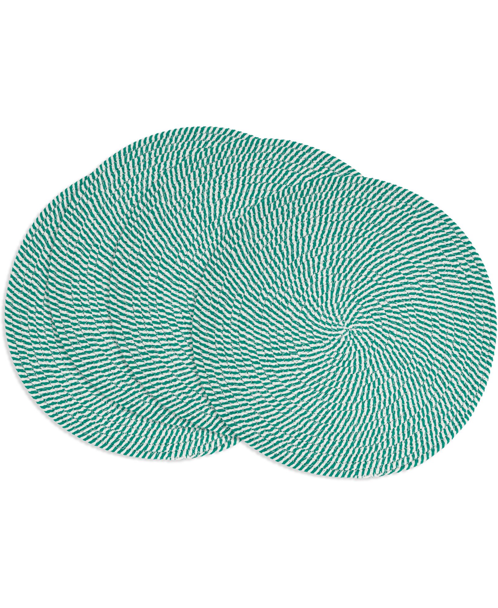 Салфетки Saro Lifestyle Stripe of Mint, 15" Round