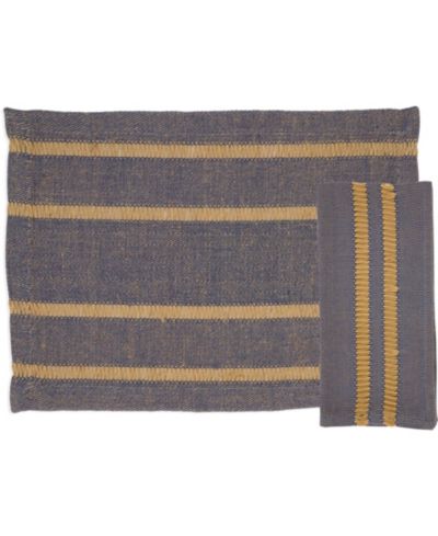 Случаи Saro Lifestyle Classic Stripe, набор из 8 подстановочных салфеток и салфеток