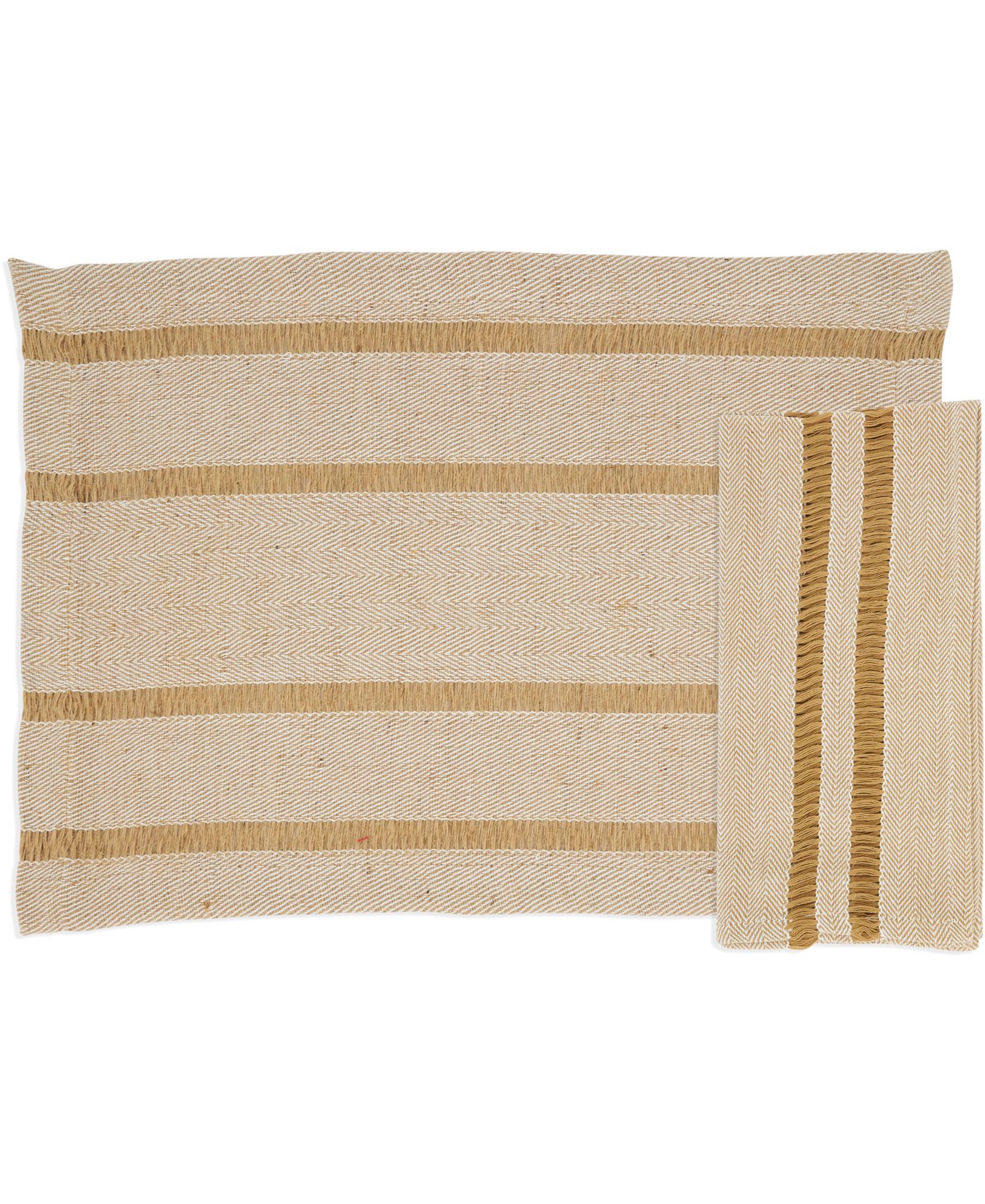 Случаи Saro Lifestyle Classic Stripe, набор из 8 подстановочных салфеток и салфеток
