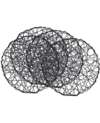 Saro Lifestyle Intricate Wire Placemats, 15" Round