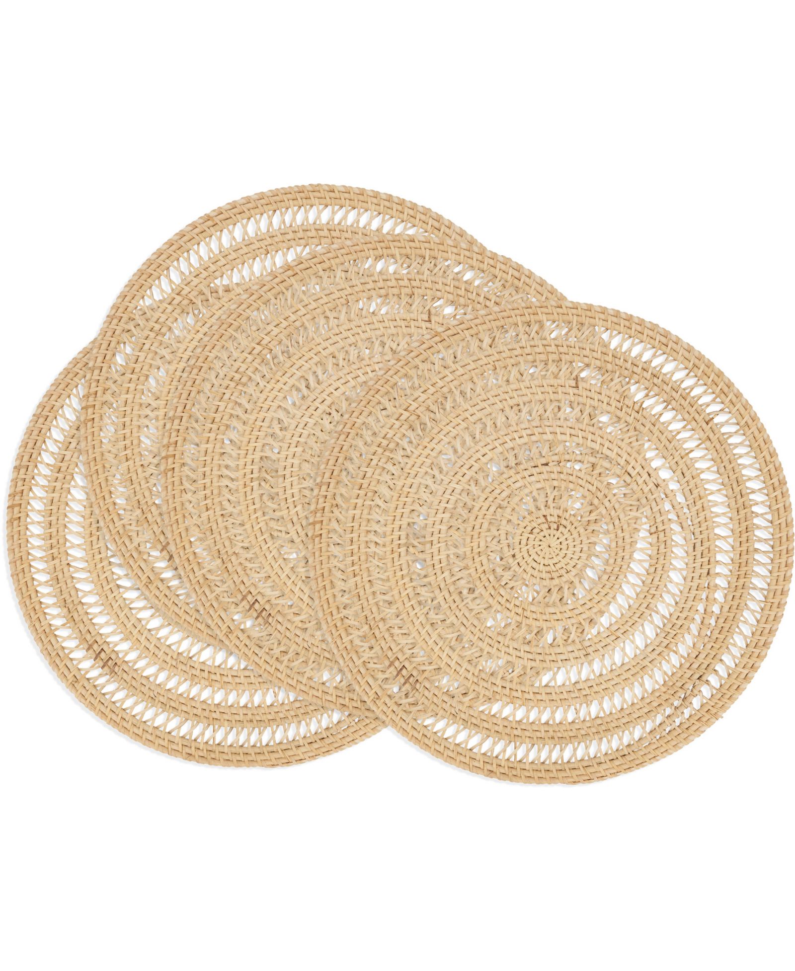 Подставки под тарелки Saro Lifestyle Natural Weave Rattan, 15" Round