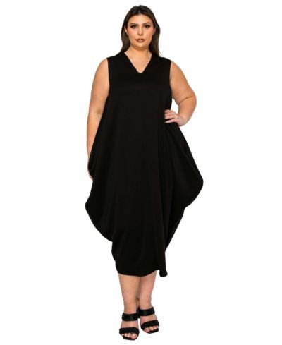 Платье L I V D Plus Size Clover Sleeveless Bubble Hem