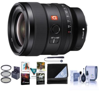Объектив Sony FE 24mm F/1.4 GM (G Master) для крепления E, комплект с фильтром 67mm, чехлом, креплением Capleash II, набором для чистки и ПО