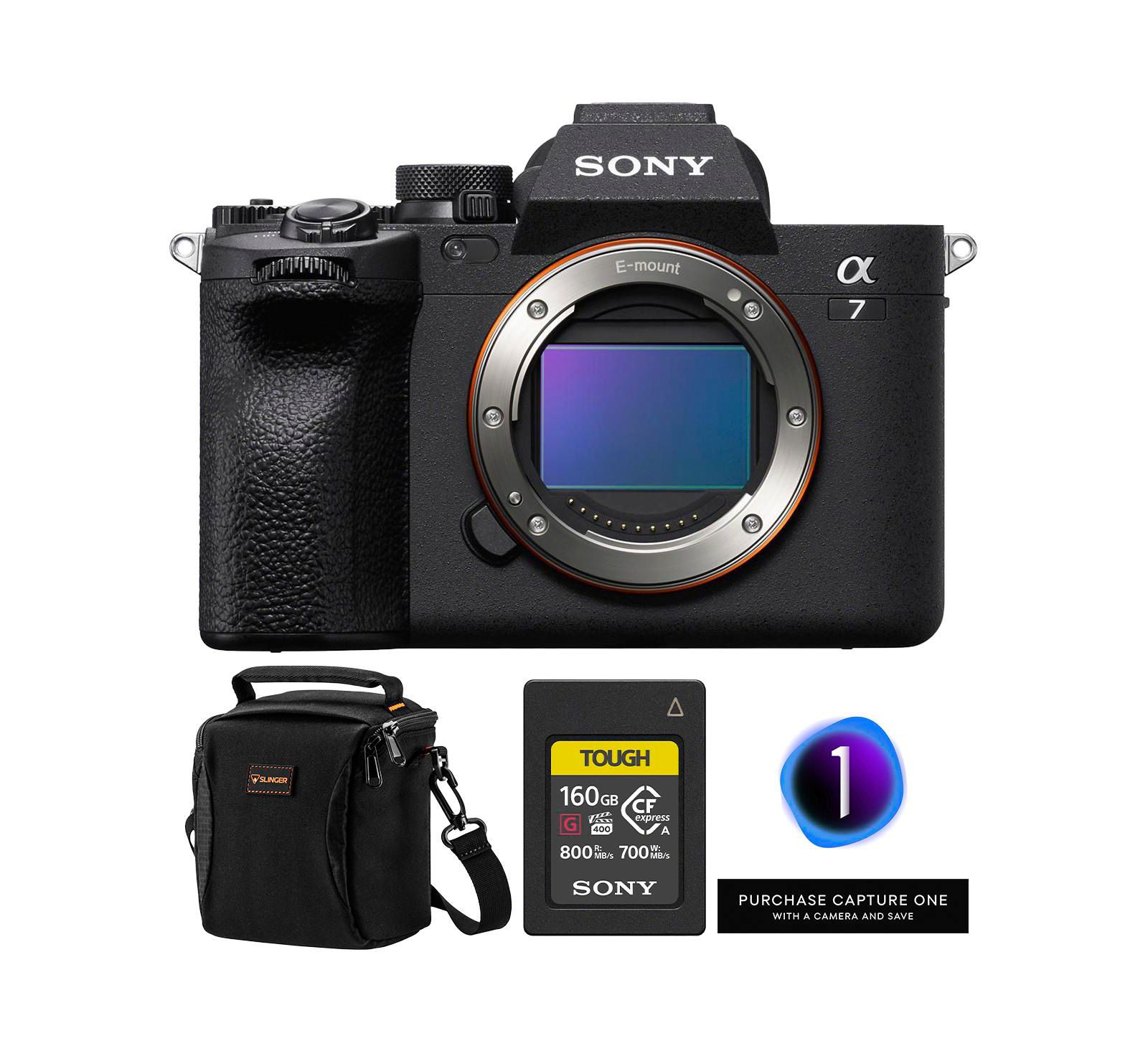 Sony Alpha a7 IV Camera, w/160GB Memory Card, Capture One Pro, Shoulder Bag