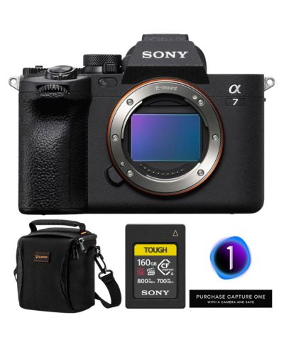Зеркальная камера Sony Alpha a7 IV, комплект с картой памяти 160GB, ПО Capture One Pro и сумкой