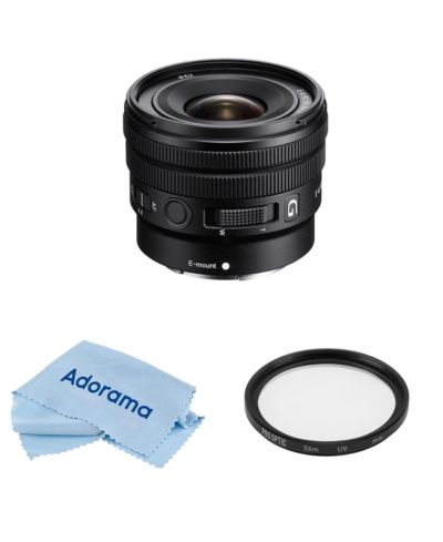 Объектив Sony E 10-20mm f/4 PZ G Lens с фильтром и салфеткой