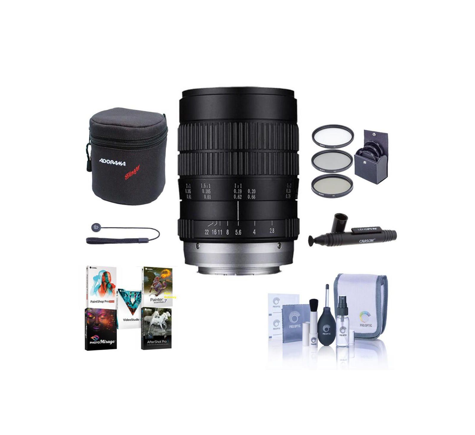 Venus Laowa 60mm f/2.8 Ultra Macro Lens Manual Focus Bundle for Canon EF