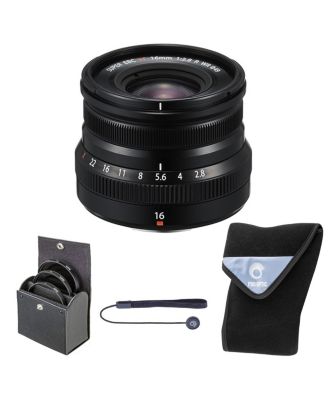 Объектив Fujifilm XF 16mm f/2.8 R WR Black + Filter Kit + Lens Wrap