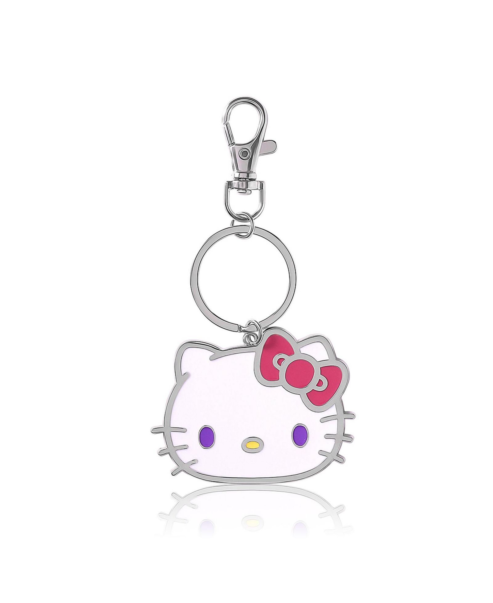 Металлический брелок Hello Kitty с бантом