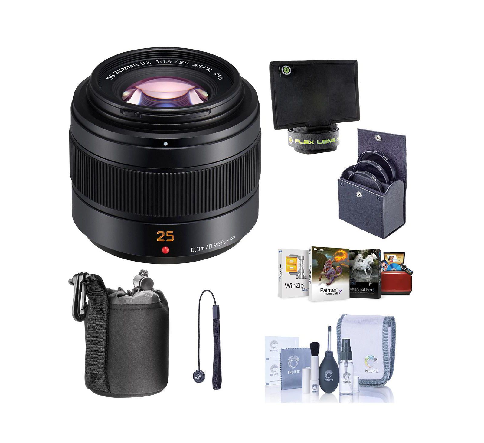 Panasonic Lumix G Leica DG Summilux II 25mm f/1.4 Aspherical Dust and Splash-Resistant Lens for Micro Four Thirds