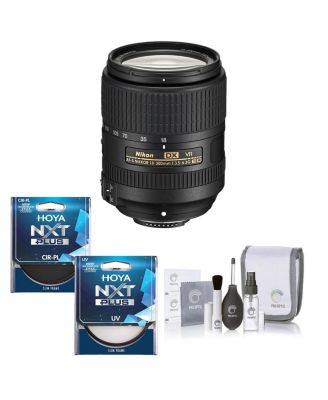 Nikon 18-300mm f/3.5-6.3G ED IF AF-S DX NIKKOR VR Lens, w/UV  CPL Filters
