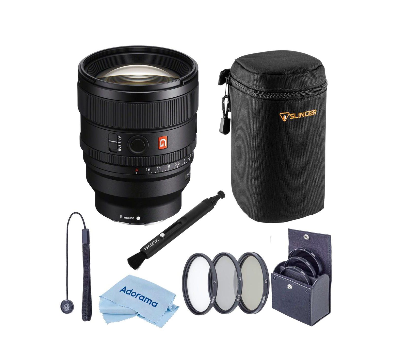 Sony FE 85mm f/1.4 G Master II Portrait Lens Bundle for Sony E-Mount