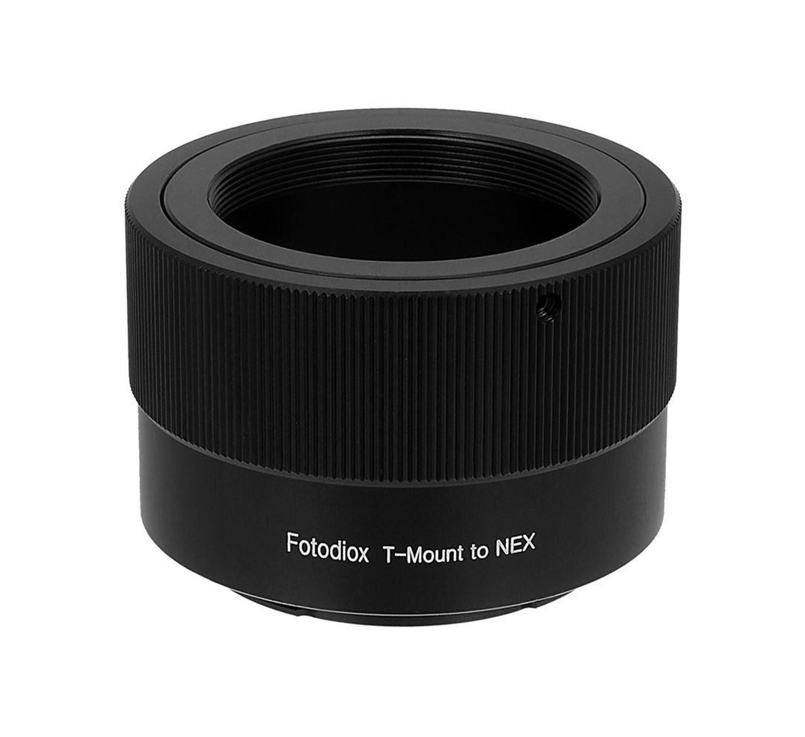 Fotodiox Manual All-Metal Lens Mount Adapter for T-Mount (T/T-2) Screw Mount for Sony E-Mount Mirrorless Cameras