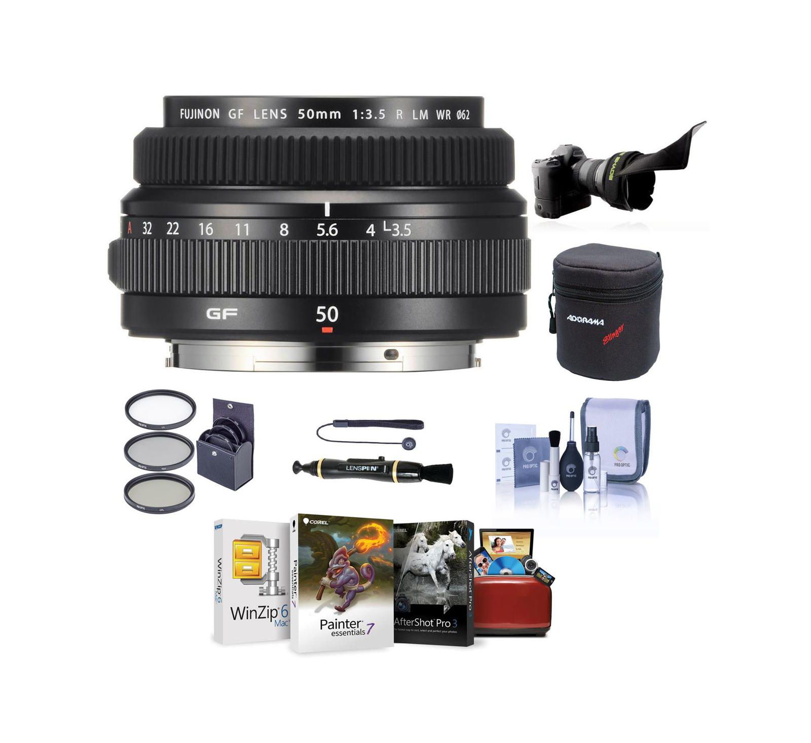 Fujifilm GF 50mm f/3.5 R LM WR Weather-Resistant Autofocus Lens for Fujifilm GFX System