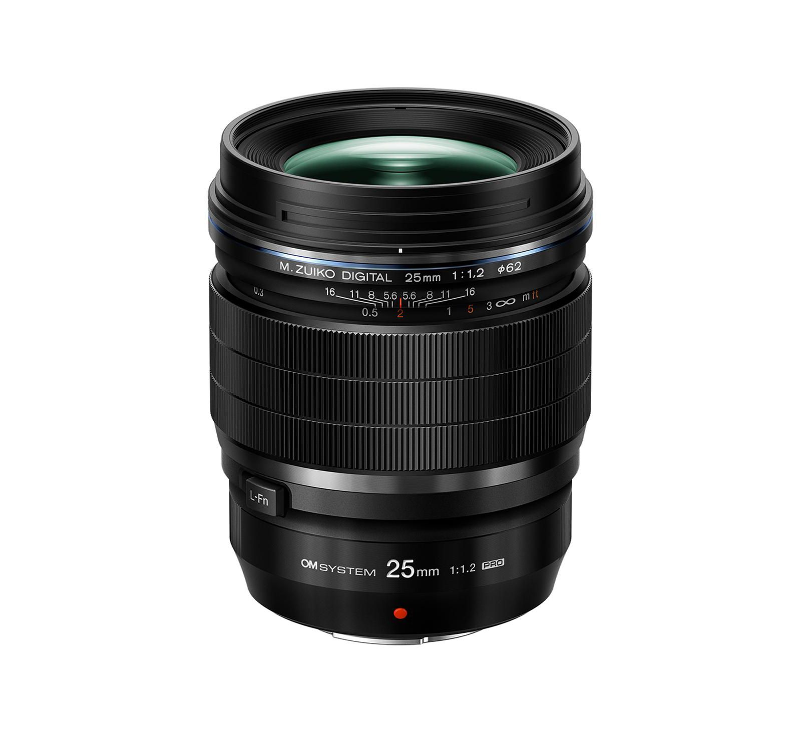 Объектив OM SYSTEM M.Zuiko Digital ED 25mm f/1.2 PRO для Micro Four Thirds, черный