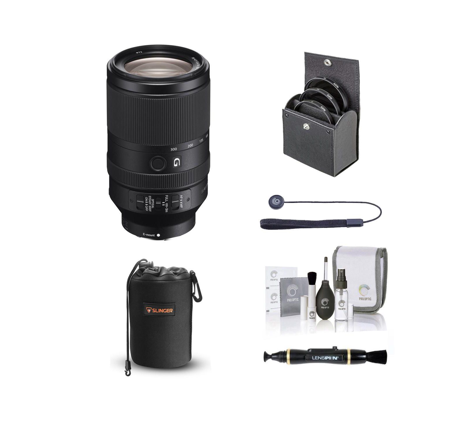 Объектив Sony FE 70-300mm f/4.5-5.6 G OSS для Sony E, комплект с фильтрами и аксессуарами