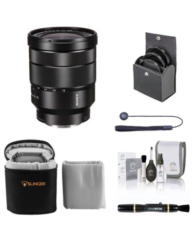 Объектив Sony Vario-Tessar T FE 16-35mm f/4 ZA OSS для Sony E, комплект с фильтром ProOptic 72mm, мягким чехлом и набором для чистки