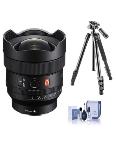 Объектив Sony FE 14mm f/1.8 GM Prime Lens с штативом и набором для чистки