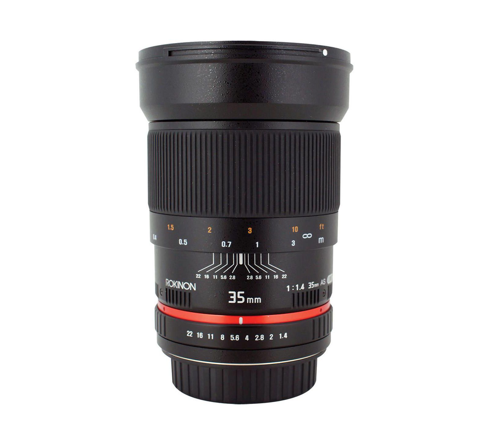 Rokinon 35mm f/1.4 Aspherical Automatic Chip Lens for Nikon F