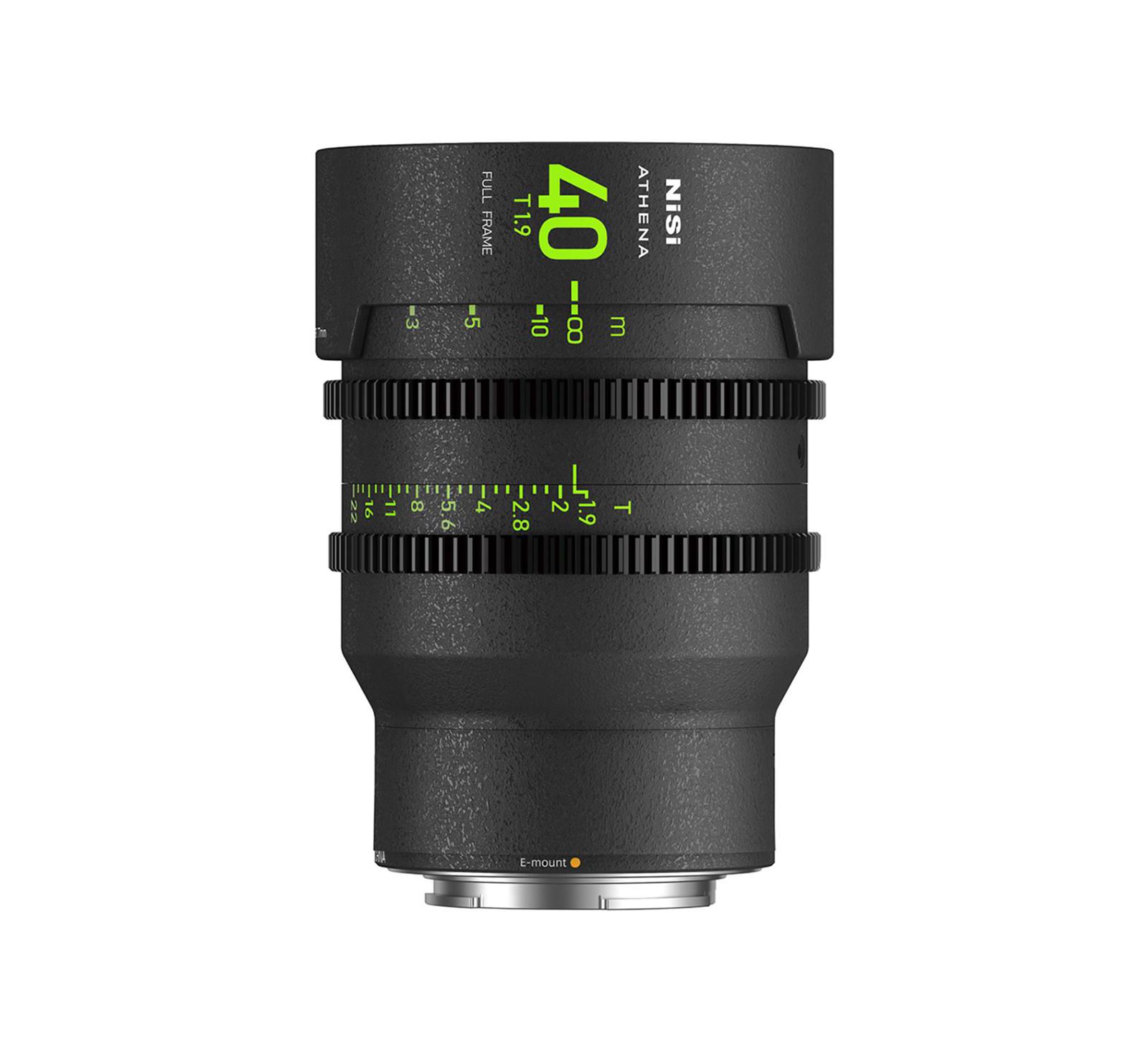 Nisi Athena Prime 40mm T1.9 Full Frame Cine Lens for Sony E Mount