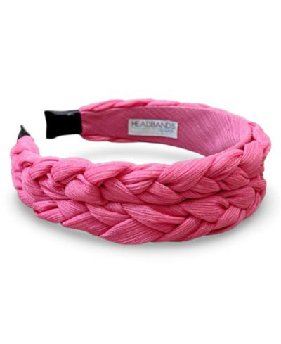 Women's Blushing Braid Headband - Hot Pink