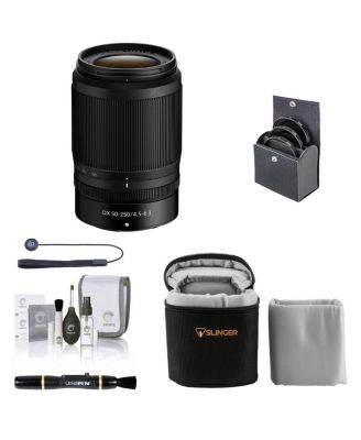 Объектив Nikon NIKKOR Z DX 50-250mm f/4.5-6.3 VR, комплект с фильтром ProOptic 62mm, мягким чехлом, средством для чистки, набором для ухода и универсальной крышкой