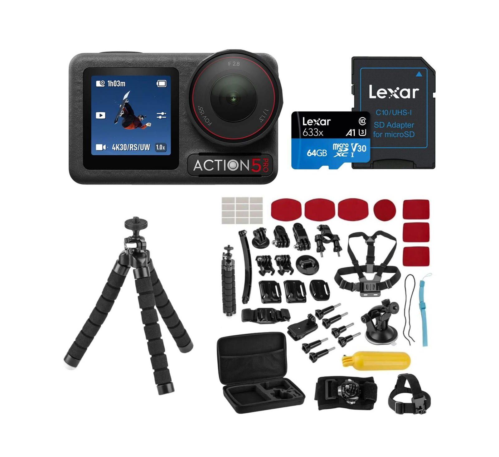 DJI Osmo Action 5 Pro Camera Standard Combo With Accessories Kit