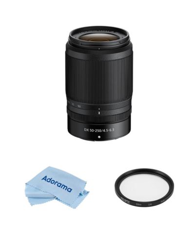 Объектив Nikon NIKKOR Z DX 50-250mm f/4.5-6.3 VR, комплект с UV-фильтром ProOptic Pro Digital 62mm Multi Coated и набором для чистки