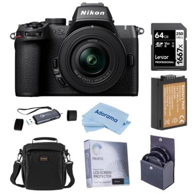 Беззеркальная камера Nikon Z50II с объективом NIKKOR Z DX 16-50mm f/3.5-6.3 VR, комплект с картой памяти 128GB, набором фильтров 46mm и сумкой