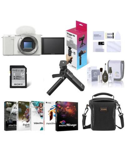 Беззеркальная камера Sony ZV-E10 White с комплектом аксессуаров