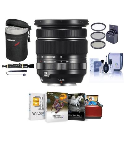 Fujifilm XF 16-80mm f/4.0 R OIS WR Lens, w/Free Mac Software  Accessories
