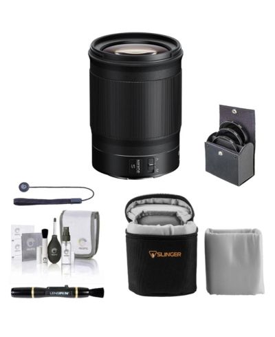 Nikon объектив NIKKOR Z 85mm f/1.8 S для Nikon Z, комплект с набором фильтров 67 мм, мягким чехлом для объектива, средством для чистки, набором для чистки и универсальным шнурком для крышки объектива
