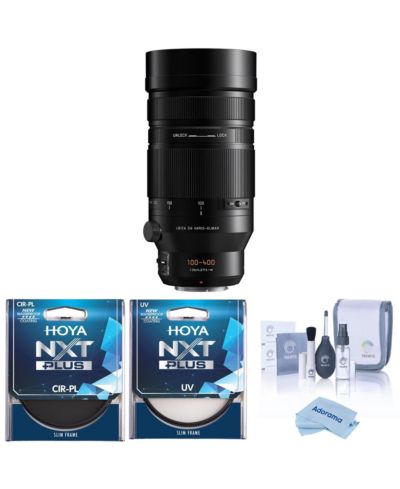 Panasonic Leica DG Vario-Elmarit 100-400mm f/4.0-6.3 II ASPH объектив, комплект с фильтром CPL+UV 72мм и набором для чистки